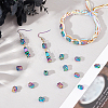  30Pcs Rack Plating Rainbow Color Alloy Beads PALLOY-NB0003-89-5