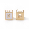 Rack Plating Brass Enamel Beads KK-B060-04G-04K-1
