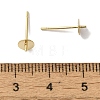 Brass Studs Earrings Finding KK-K383-02C-G-3