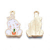 Alloy Enamel Pendants PALLOY-N170-031C-NR-2