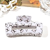 Rectangle with Butterfly Printed PVC Claw Hair Clips PW-WG0C881-04-1