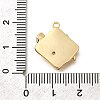 Brass Micro Pave Cubic Zirconia Pendants KK-Q035-16D-G-3