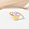 Ocean 304 Stainless Steel Cuff Open Rings RJEW-C166-01E-G-2