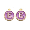 Golden Plated Alloy Enamel Charms ENAM-Q437-12E-1