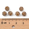 Polymer Clay Rhinestone Beads RB-H284-6MM-Half-246-4
