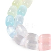 Macaron Color Natural Selenite Beads Strands G-F750-M03-02-4