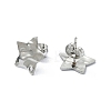 Non-Tarnish 304 Stainless Steel Stud Earring Findings STAS-L024-003P-09-2