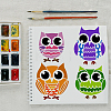 PET Hollow Out Drawing Painting Stencils DIY-WH0391-0244-6