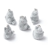 Animal Flocking Resin Pendants LS-RESI-A049-03C-1