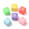 Opaque Acrylic European Beads AC-CBA7A73-01V-1