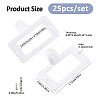 25Pcs Rectangle Zinc Alloy Label Frame Card Holder AJEW-FH0008-75A-2
