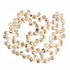 Transparent Glass Beads Strands X-GLAA-T006-14D-2