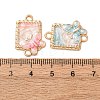 Alloy Enamel Links Connector Charms FIND-K030-05G-3