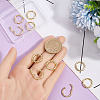 10Pcs Brass Twister Clasps KK-BBC0029-02B-4