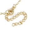 Brass Cable Chain Ring Bracelets for Women BJEW-L690-01G-3