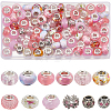 120Pcs 12 Styles Resin European Beads FIND-SC0010-24A-1