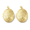 Rack Plating Brass Locket Pendants KK-G452-02G-2