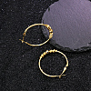 Fashionable 201 Stainless Steel Hoop Earrings SR8291-2