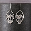 Zinc Alloy Dangle Earrings for Women WG56DA6-01-2