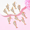 SHEGRACE Brass Clear Cubic Zirconia Pendants XGRQ3K203-525G-4