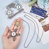DIY Ocean Theme Snap Necklace Making Kit DIY-SC0021-48-3