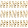 30Pcs Natural Wood Buttons FIND-GF0009-92B-1