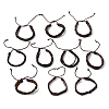 PU Leather Cord Bracelets for Men Women WGFF396-01-1