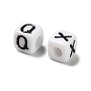 Opaque Acrylic Enamel Beads OACR-A038-02-2