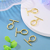 5Pcs Oval Brass Toggle Clasps KK-TADJ0001-24-4