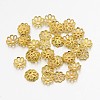 Filigree Multi-Petal Brass Bead Caps KK-N0088-07G-2