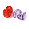 Transparent Acrylic European Beads MACR-K366-02-2