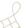 Brass Cable Chains Ring Bracelets for Women BJEW-JB11578-01-3