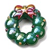 Christmas UV Plating Opaque Acrylic Beads AC-CBAC5B6-01C-1