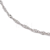 304 Stainless Steel Singapore Chain Anklets AJEW-AN00644-02-3