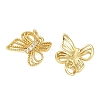 Brass Micro Pave Clear Cubic Zirconia Charms KK-D218-26G-02-2
