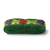 5M Ethnic Style Embroidery Polyester Ribbons OCOR-FG0001-65-2