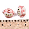 Cute Hand Painted Mini Owl Porcelain Beads PORC-F014-01F-3