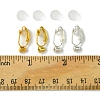 12Pcs 2 Color Brass Clip-on Earring Converters Findings KK-FS0001-31-5