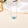 Triple Moon Goddess Cubic Zirconia Pendant Necklace JN1091D-3