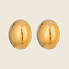 Minimalist Oval 304 Stainless Steel Stud Earrings UN0221-1-3