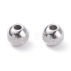 Textured 304 Stainless Steel Beads STAS-P306-01D-P-2