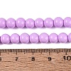 Painted Glass Bead Strands DGLA-S071-6mm-B38-4