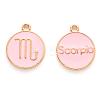 Alloy Enamel Pendants X-ENAM-S124-01A-09L-1