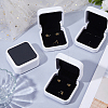 Plastic Cufflink Packing Boxes with Flip Hinged Lid CON-WH0100-51B-4