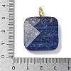 Natural Lapis Lazuli Faceted Pendants G-C274-03-G07-3