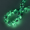Handmade Luminous Lampwork Beads Strands LAMP-N037-01E-2