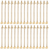30Pcs 304 Stainless Steel Curb Chain Extender STAS-BM0001-08-1