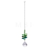 Glass Octagonal Beads Hanging Ornaments PW-WGDE37A-03-1