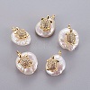 Natural Cultured Freshwater Pearl Pendants PEAR-J004-30G-1