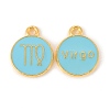 Alloy Enamel Pendants ENAM-S124-01B-16B-2